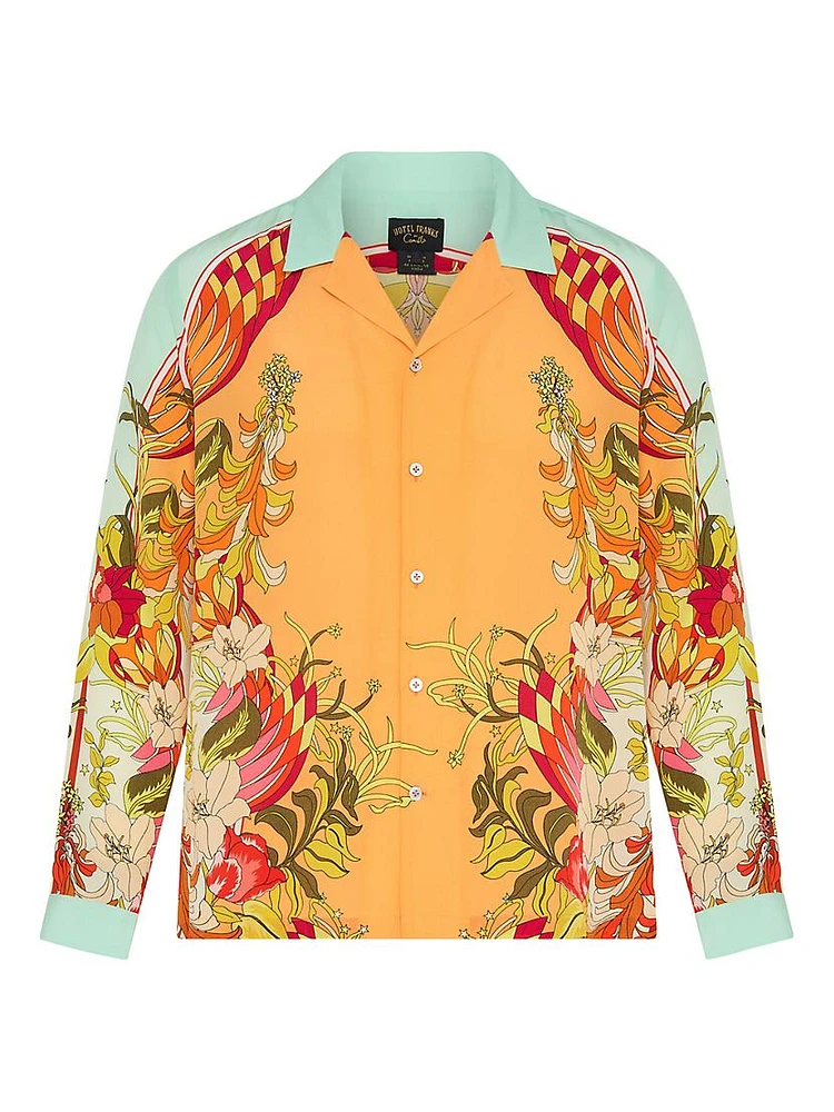 Floral Silk Camp Shirt