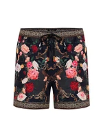 Floral Drawstring Swim Shorts