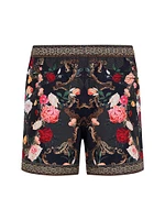 Floral Drawstring Swim Shorts