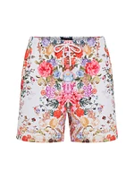 Floral Drawstring Swim Shorts