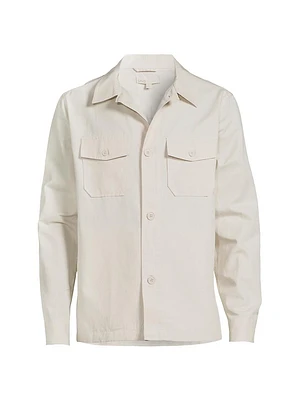 Twill Camp Collar Overshirt