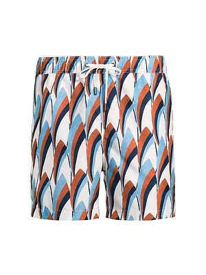 Charles 5-Inch Printed Swim Trunks