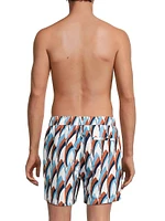 Charles 5-Inch Printed Swim Trunks