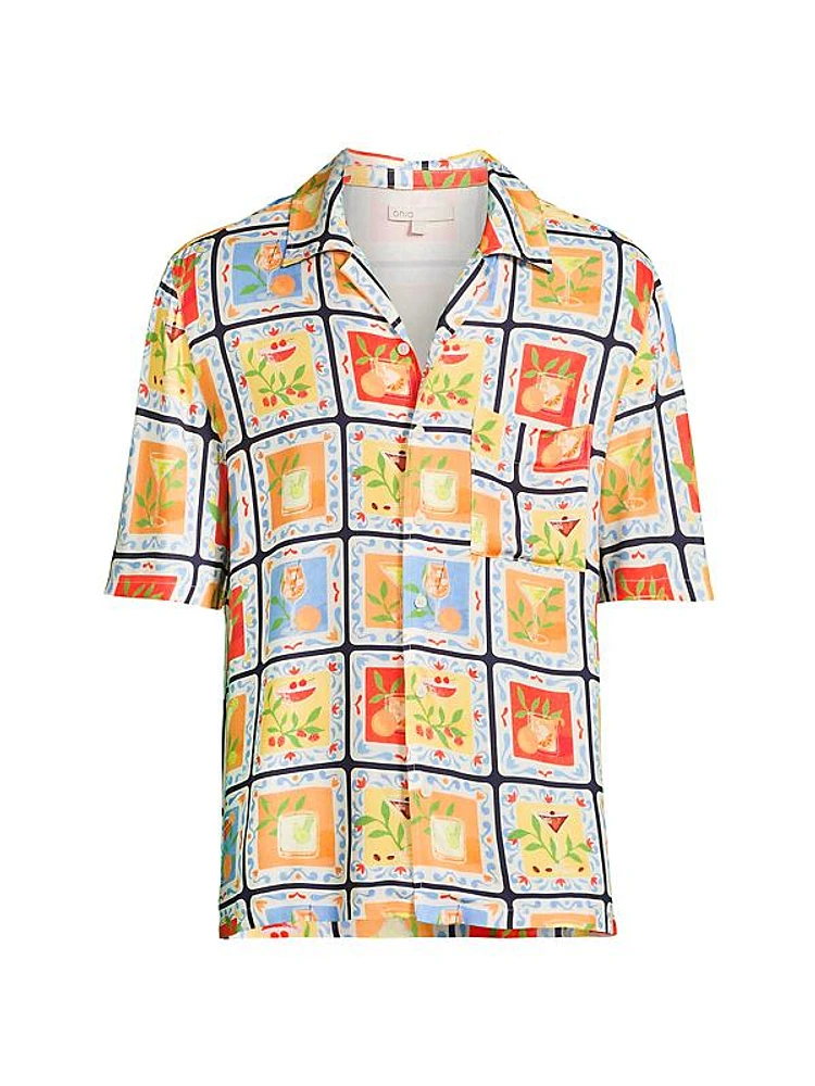 Vacation Printed Short-Sleeve Shirt