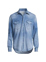 Denim Snap-Front Shirt