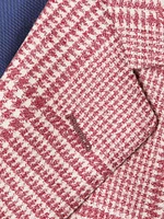 Glen Check Wool Two-Button Jacket