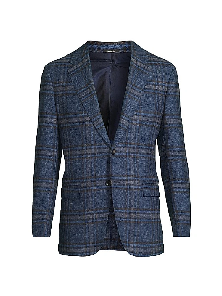 Windowpane Wool Sport Jacket