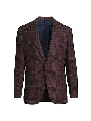 Plaid Wool Sport Jacket