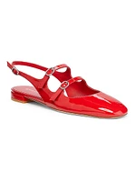 Clarice Patent Leather Slingback Flats