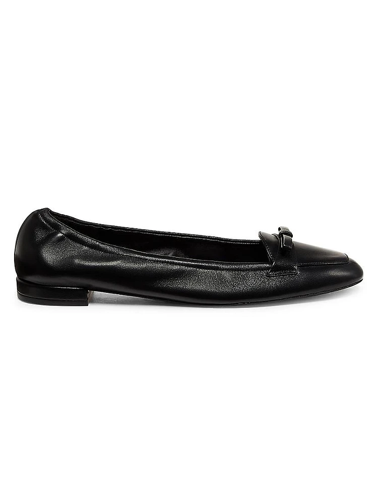 Tully Lacquered Leather Loafers