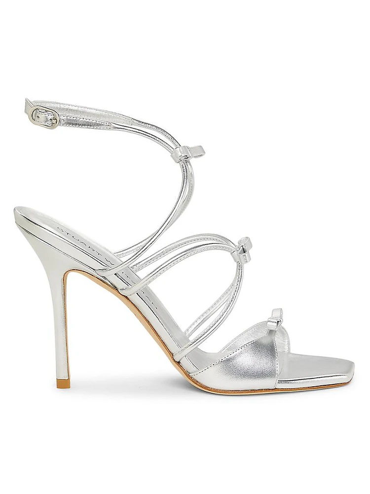 Tully 100MM Metallic Leather Sandals