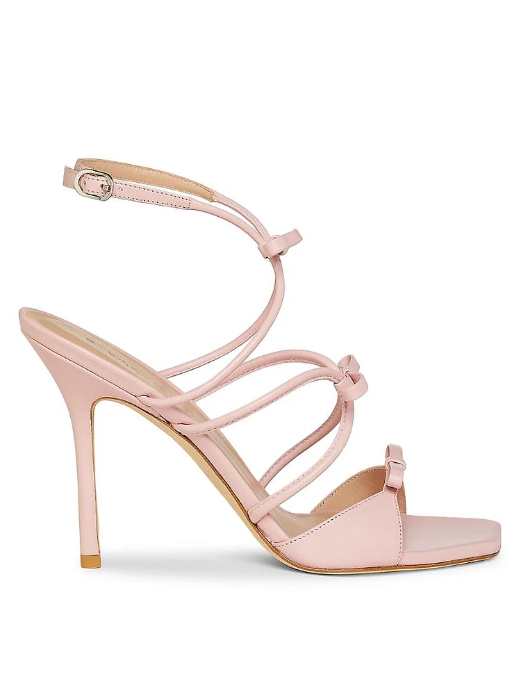 Tully 100MM Lacquered Leather Sandals