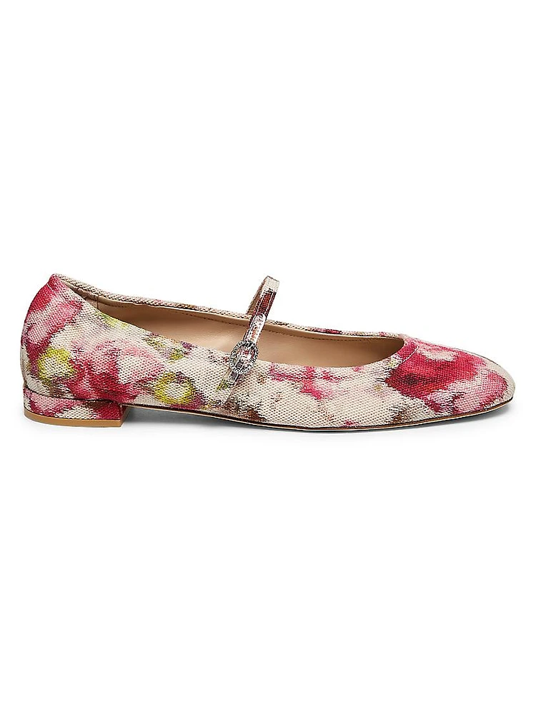 Clarice Floral Jacquard Ballet Flats