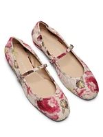 Clarice Floral Jacquard Ballet Flats