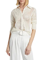 Hulda Tulle Embroidered Shirt