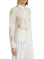 Hulda Tulle Embroidered Shirt