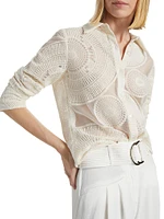 Hulda Tulle Embroidered Shirt