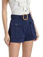 Cornelia Belted Utility Shorts