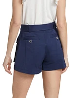 Cornelia Belted Utility Shorts