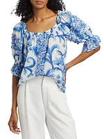 Lula Floral Off-the-Shoulder Top