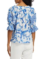 Lula Floral Off-the-Shoulder Top