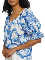 Lula Floral Off-the-Shoulder Top