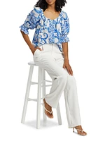 Lula Floral Off-the-Shoulder Top