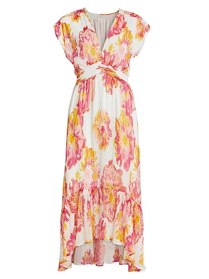 Rachel Floral Midi-Dress