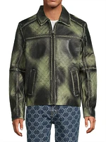 Silence Monogram Leather Jacket