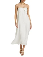 Tilney Linen Midi-Dress