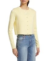 Jessa Cotton-Blend Crop Cardigan