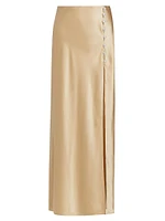 Nolee Silk-Blend Maxi Skirt