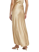 Nolee Silk-Blend Maxi Skirt