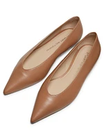 Lina Lacquered Leather Pointed Flats