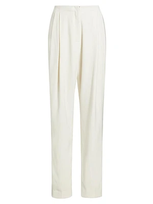 Emery Wool-Blend Pleated Pants