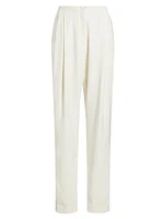 Emery Wool-Blend Pleated Pants