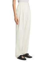 Emery Wool-Blend Pleated Pants