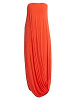 Eula Twist Strapless Maxi-Dress