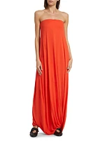 Eula Twist Strapless Maxi-Dress