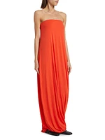 Eula Twist Strapless Maxi-Dress