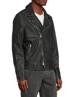 Rosser Leather Biker Jacket