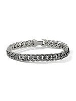 Curb Chain Bracelet Sterling Silver