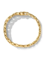 Curb Chain Angular Link Bracelet in 18K Yellow Gold