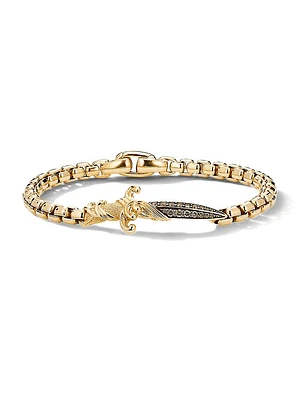 Waves Dagger Bracelet 18K Yellow Gold