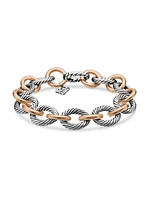 Oval Link Chain Bracelet in Sterling Silver