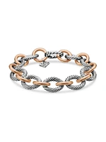 Oval Link Chain Bracelet Sterling Silver