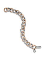 Oval Link Chain Bracelet Sterling Silver