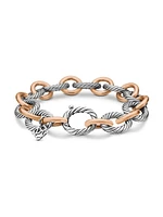 Oval Link Chain Bracelet Sterling Silver