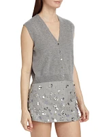 Rozzi Cashmere Button-Front Vest