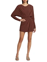 Tasha Draped Jersey Minidress